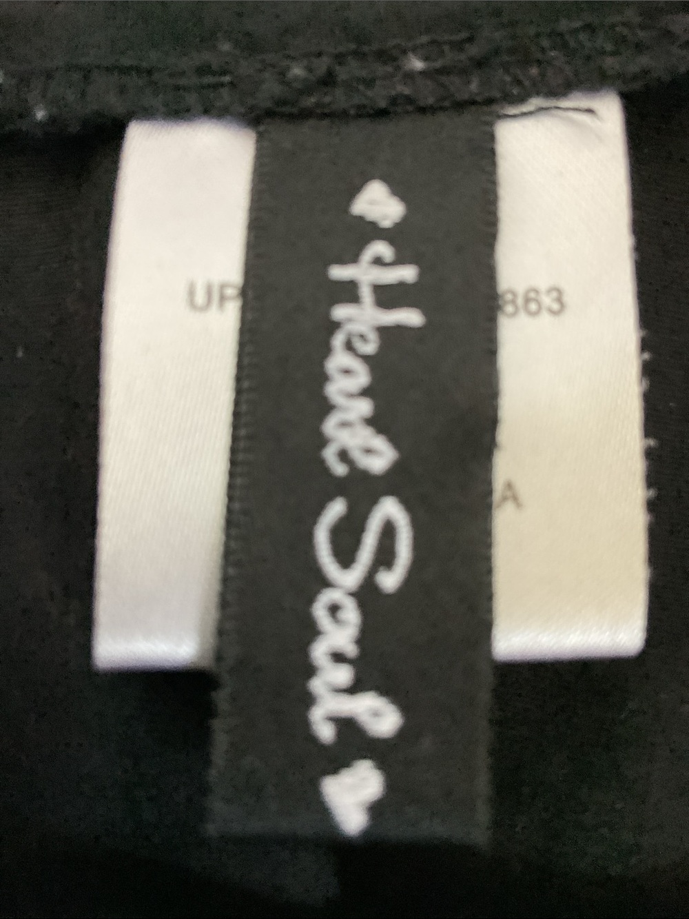 Heart Soul Black Circle Skater Skirt with White Embroidered Trim - Picture 6 of 9